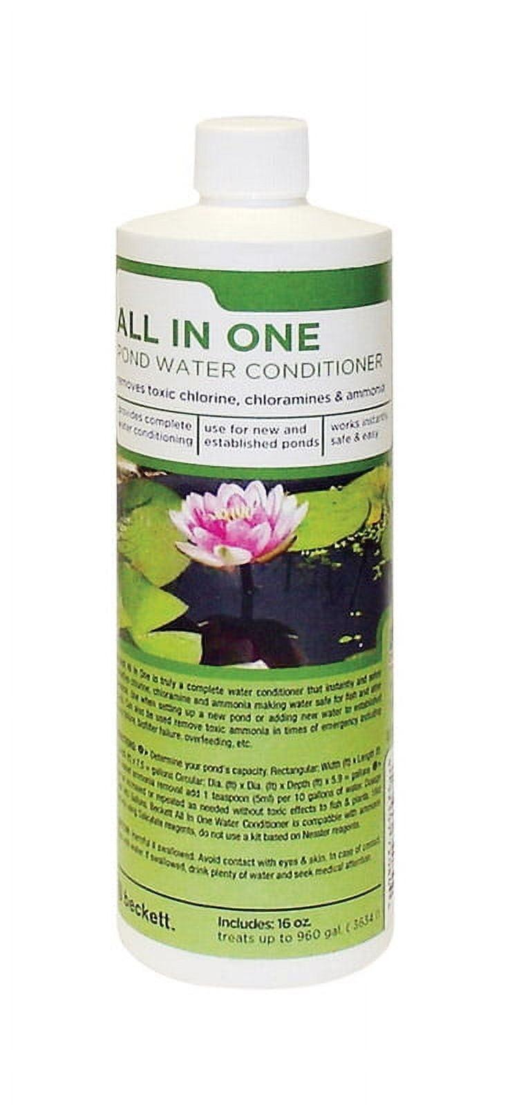 Beckett Chlorine, Chloramine and Ammonia Remover Water Treatment, Heavy Metal Neutralizer For Ponds, Water Gardens, 16 oz