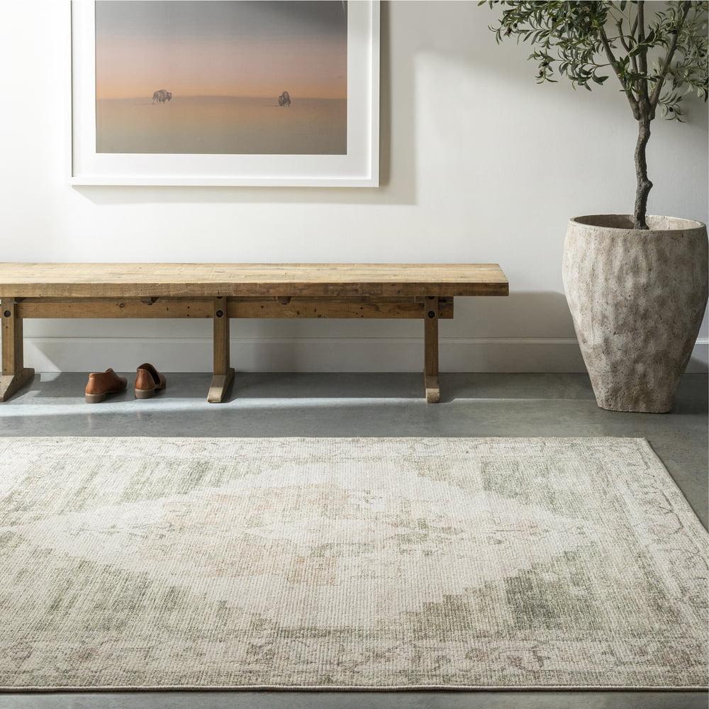 Becki Owens x Livabliss Luca Sage Green Area Rug