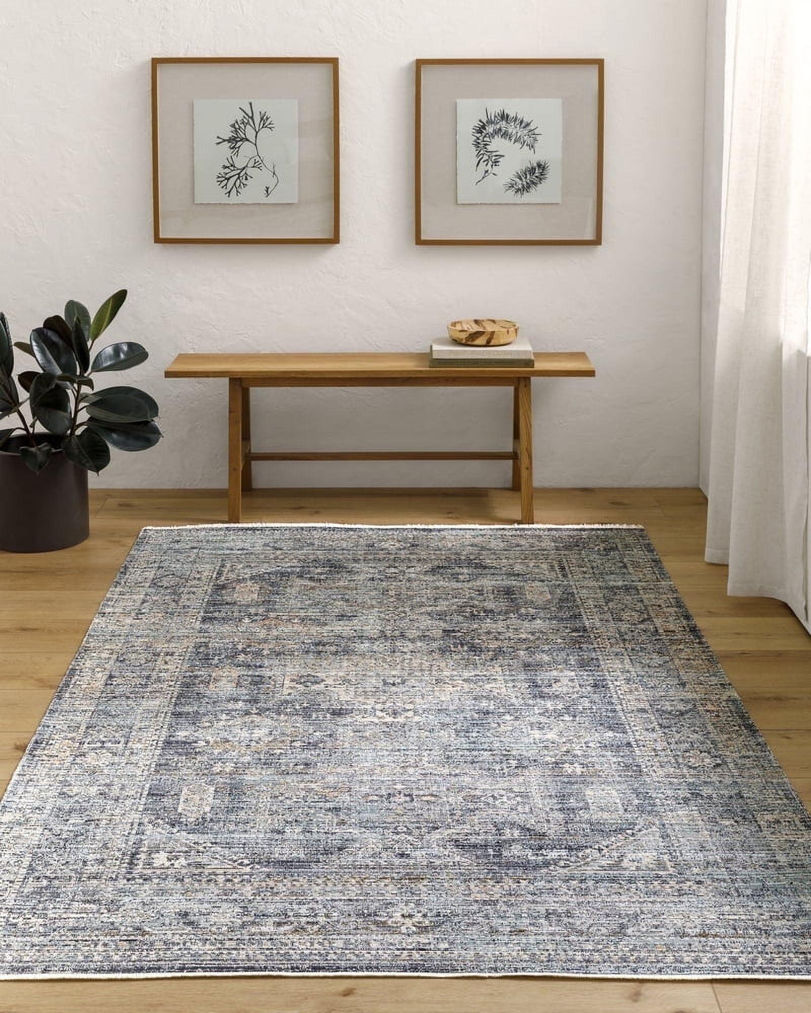 Becki Owens x Livabliss Margaret Vintage Navy/Taupe Area Rug