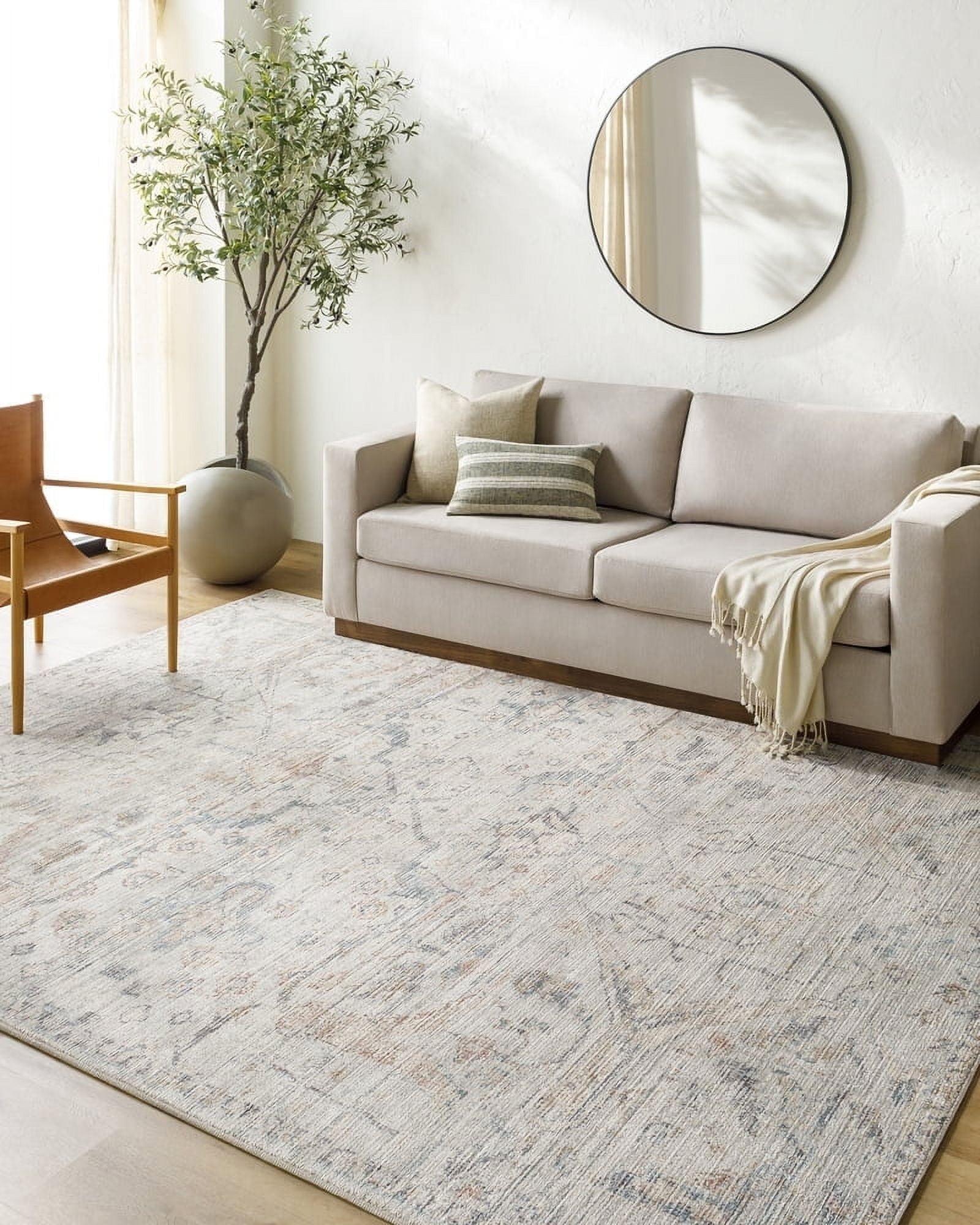 Becki Owens x Livabliss Vintage Traditional Oriental Boho Cream Area Rug