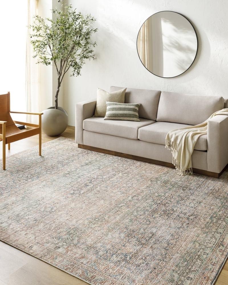 Becki Owens x Livabliss Marlene Vintage Sage/Brown Area Rug