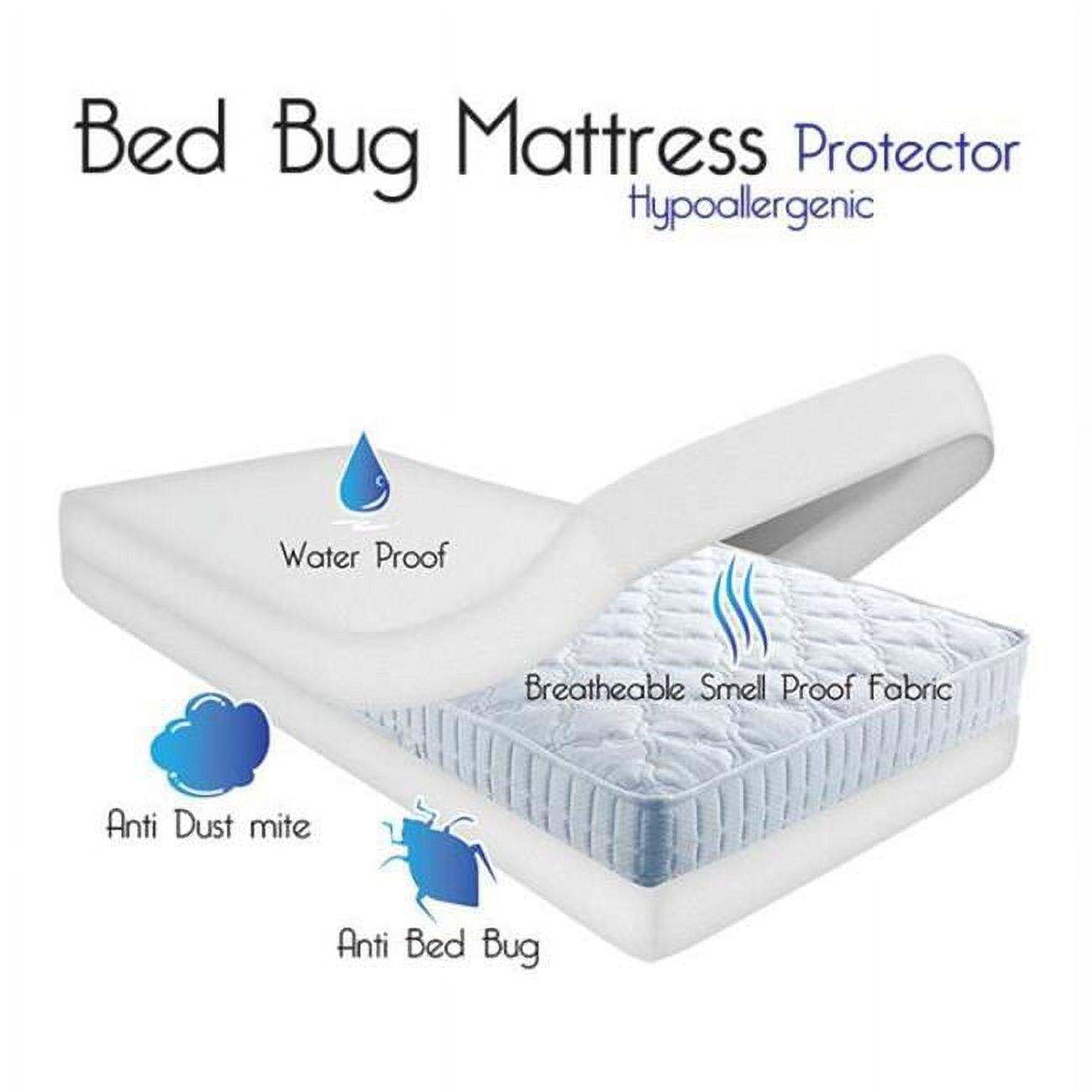 Hypoallergenic Mattress Protector – 6-Sided Waterproof Mattress Cover Encasement