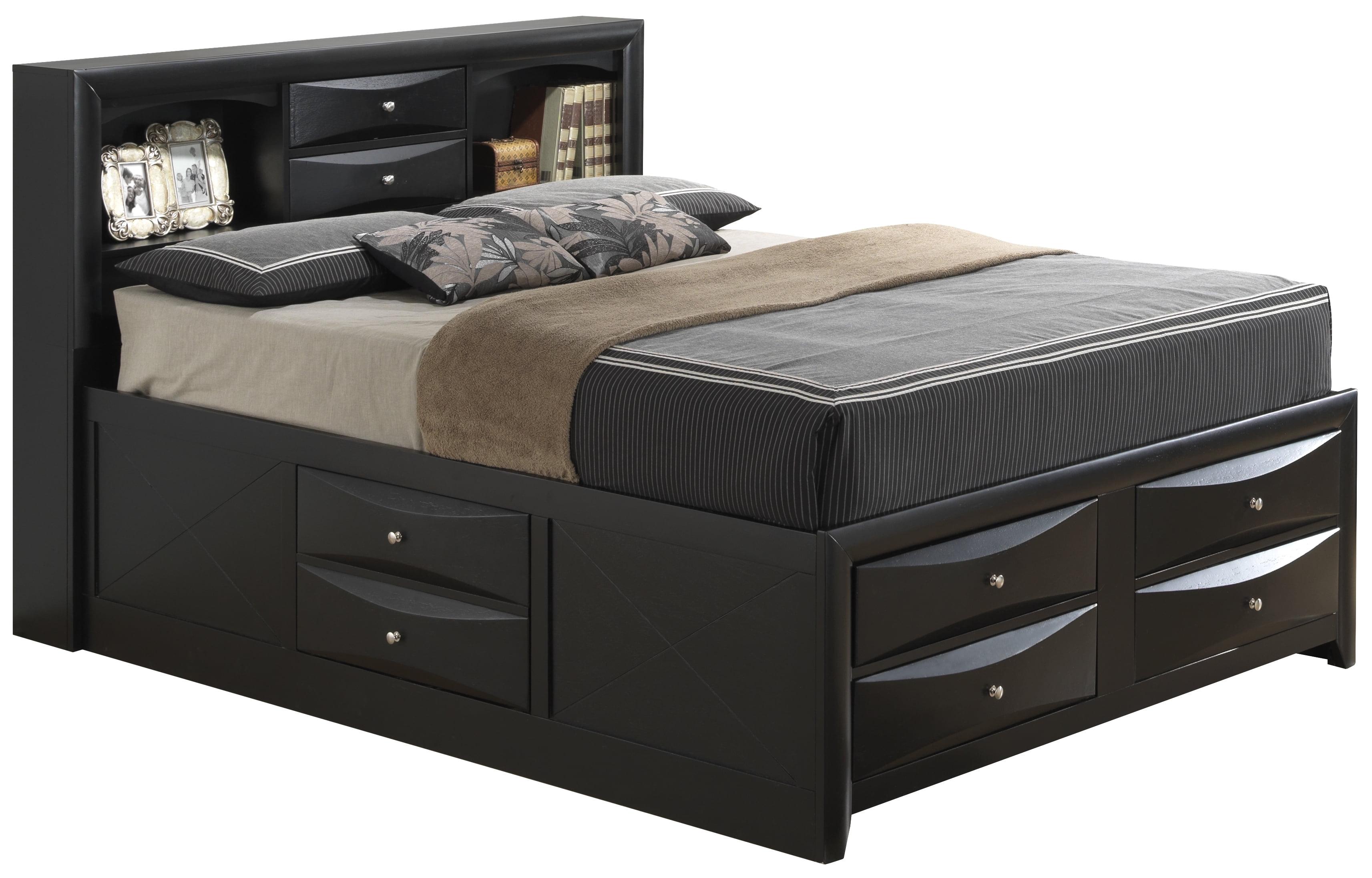 Glory Furniture Marilla King Storage Bed in Black