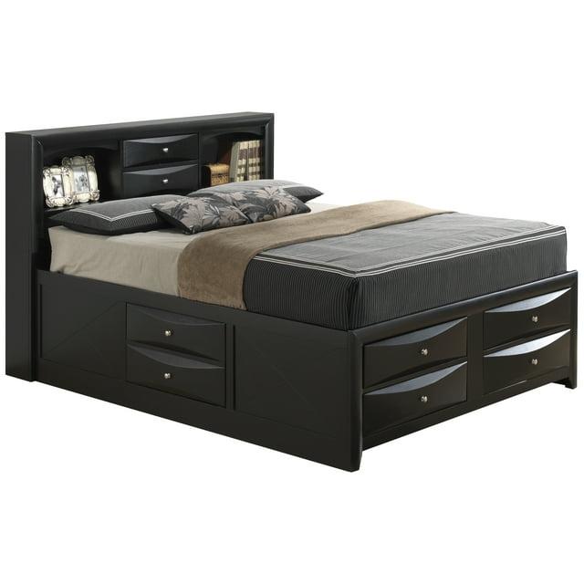Glory Furniture Marilla King Storage Bed in Black