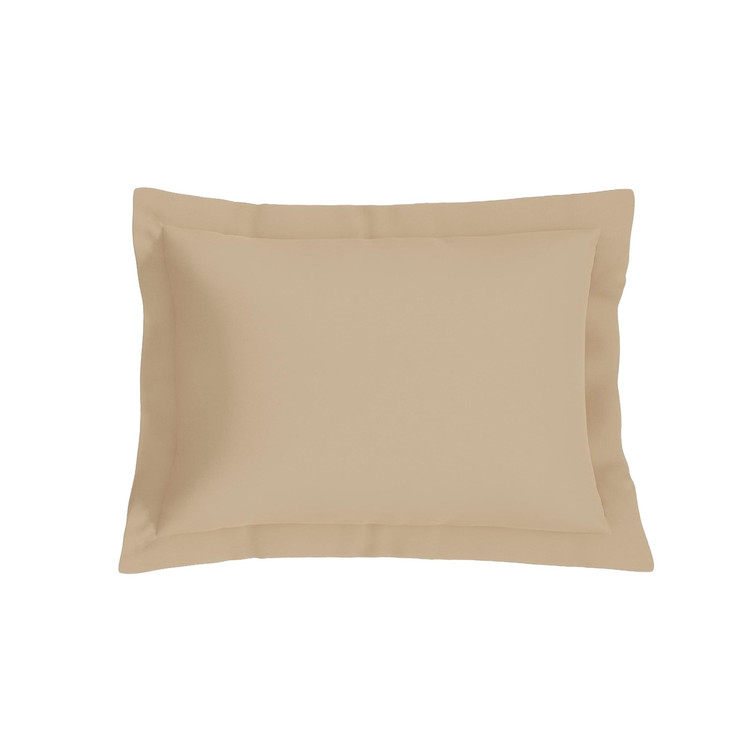 Mocha Polyester Standard Size Pillow Sham Set