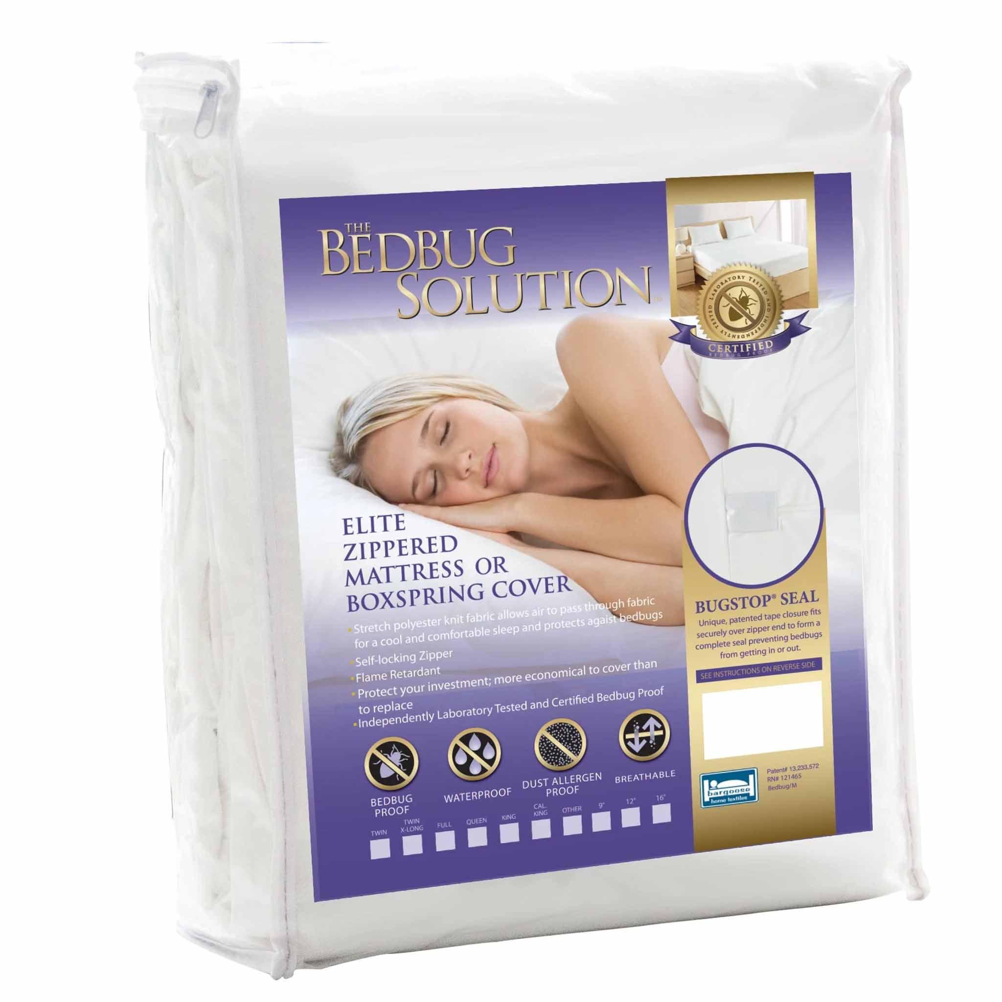 Elite Bed Bug Proof, Dust Mite Proof, Waterproof, Breathable Mattress Encasing / Protector / Cover, Twin 39" x 75" / 9"