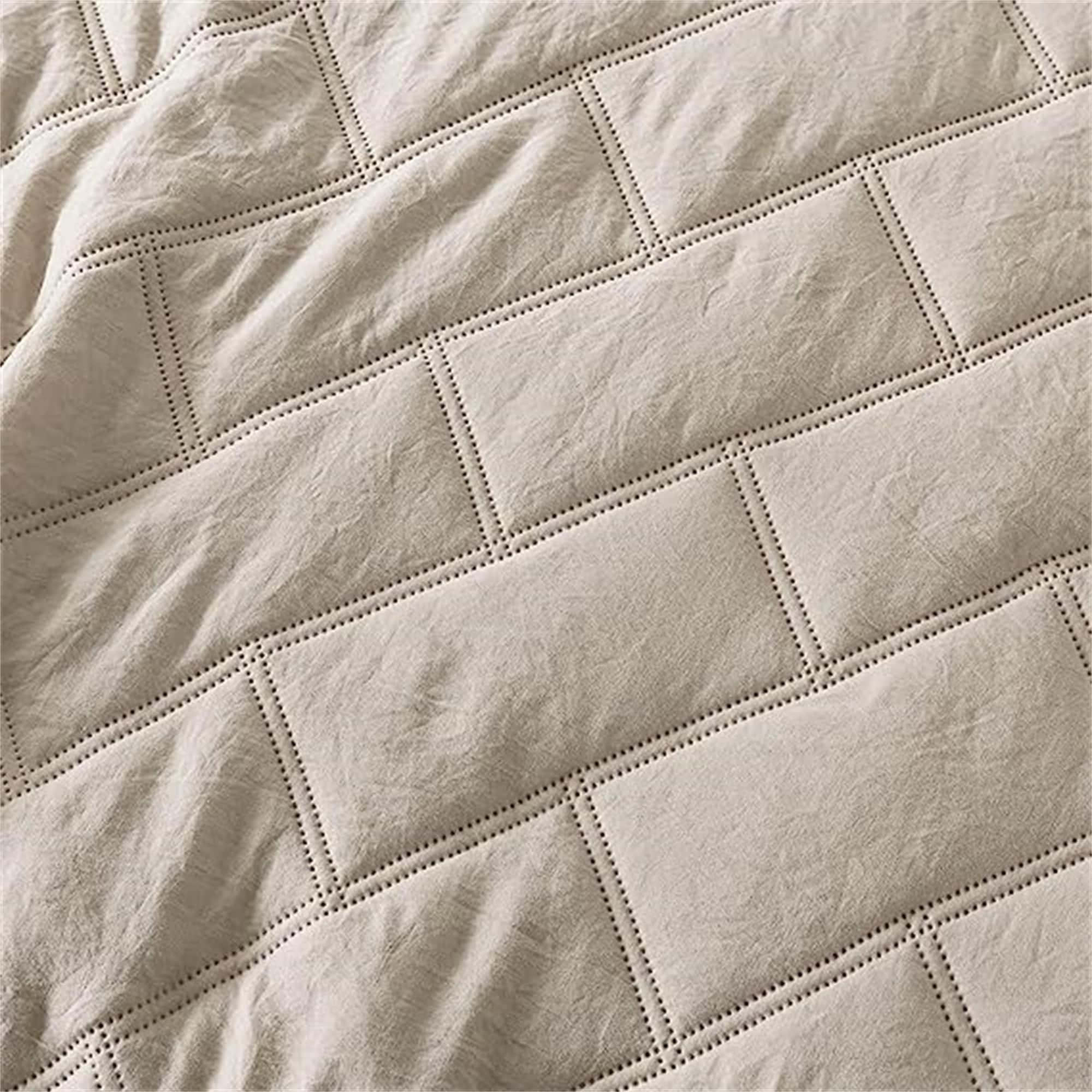 Bedcover bedding set Beige - 3 Piece - Queen