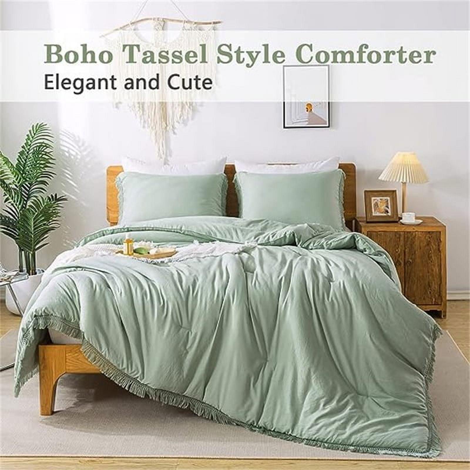 Solid Bedding Set Sage Green - 3 Piece - California King