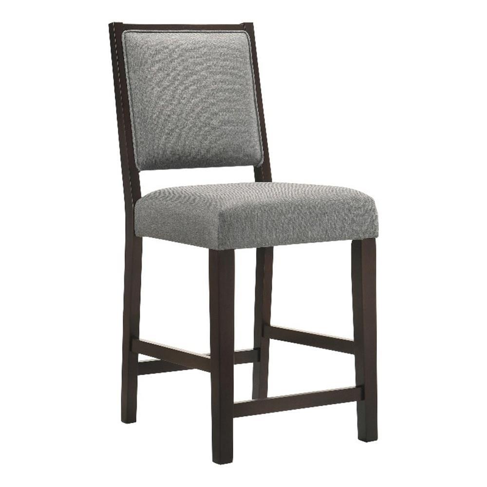 Coaster Upholstered Fabric Counter Height Stools in Gray