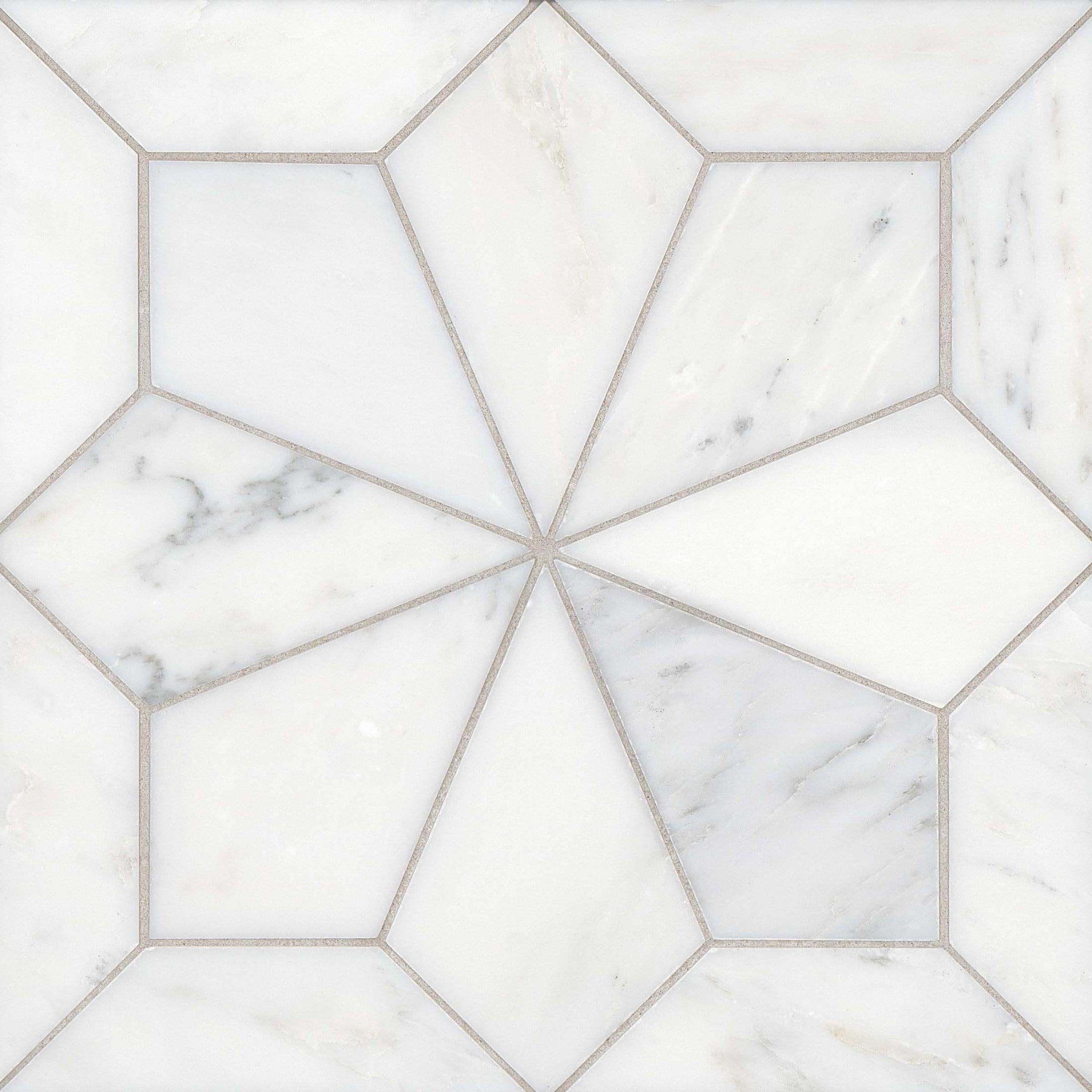 Blomma Marble Random Mosaic Wall & Floor Tile