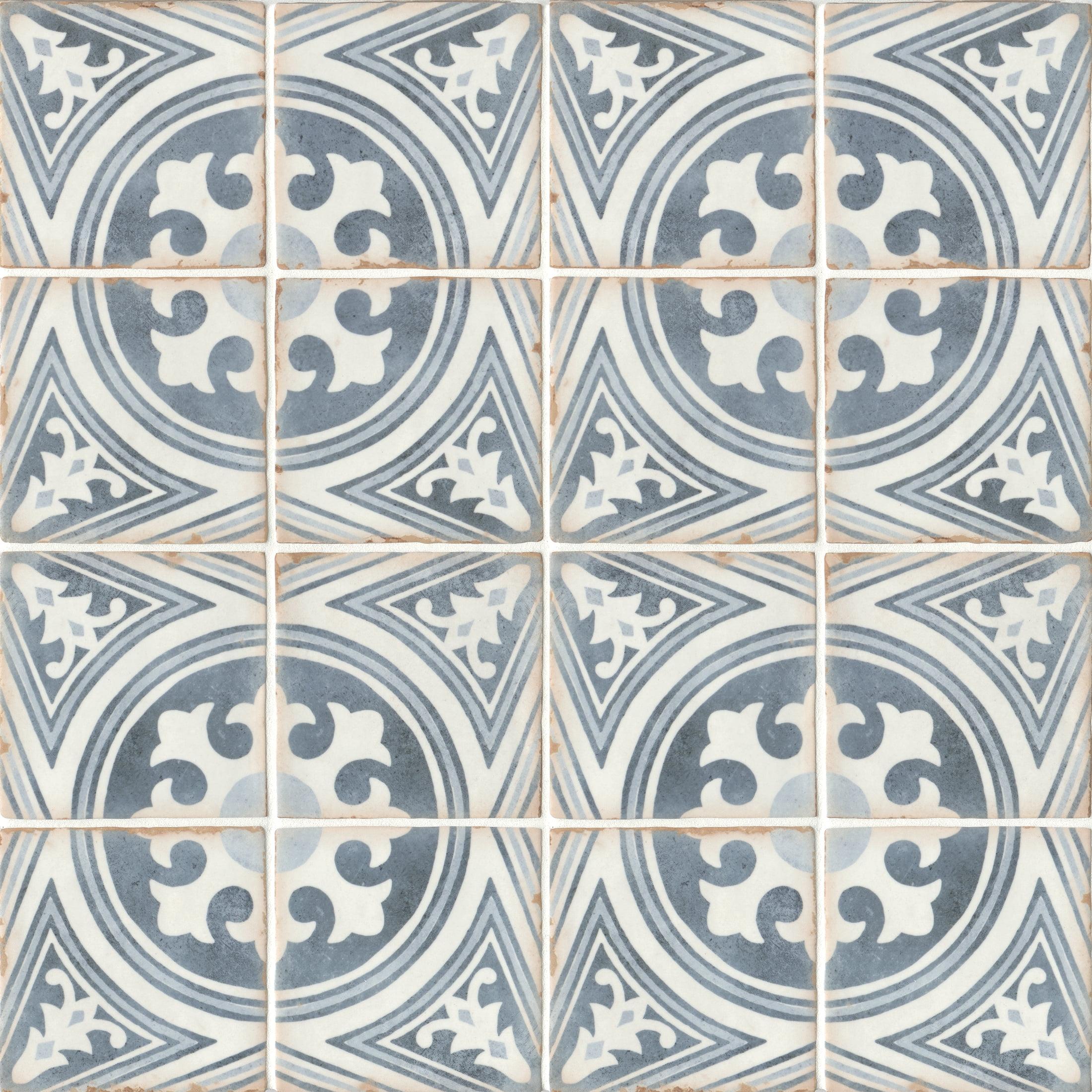 Casablanca 5" x 5" Ceramic Patterned Floor Use Tile