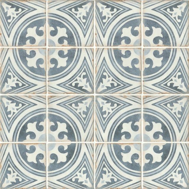 Casablanca 5" x 5" Ceramic Patterned Floor Use Tile