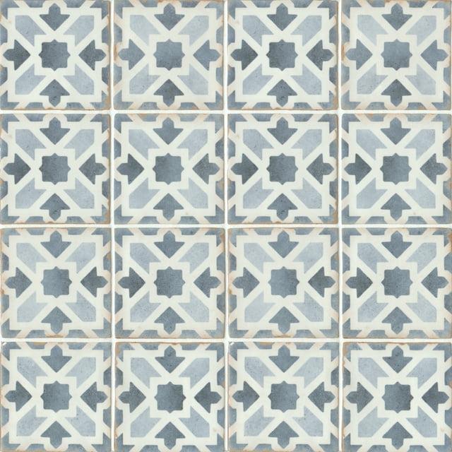 Casablanca 5" x 5" Ceramic Patterned Floor Use Tile