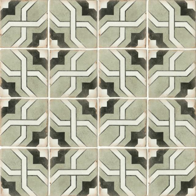 Casablanca 5" x 5" Ceramic Patterned Floor Use Tile