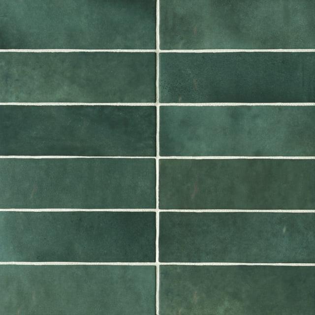 Bedrosians Cloe Azulejo Cerámico Brillante Rectangular 3 x 8, Verde (10.64 Pies Cuadrados/caja)