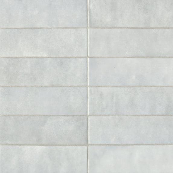 Bedrosians Cloe Rectangle Gloss Ceramic Tile 3 x 8, Grey (10.64 sq. ft./Case)