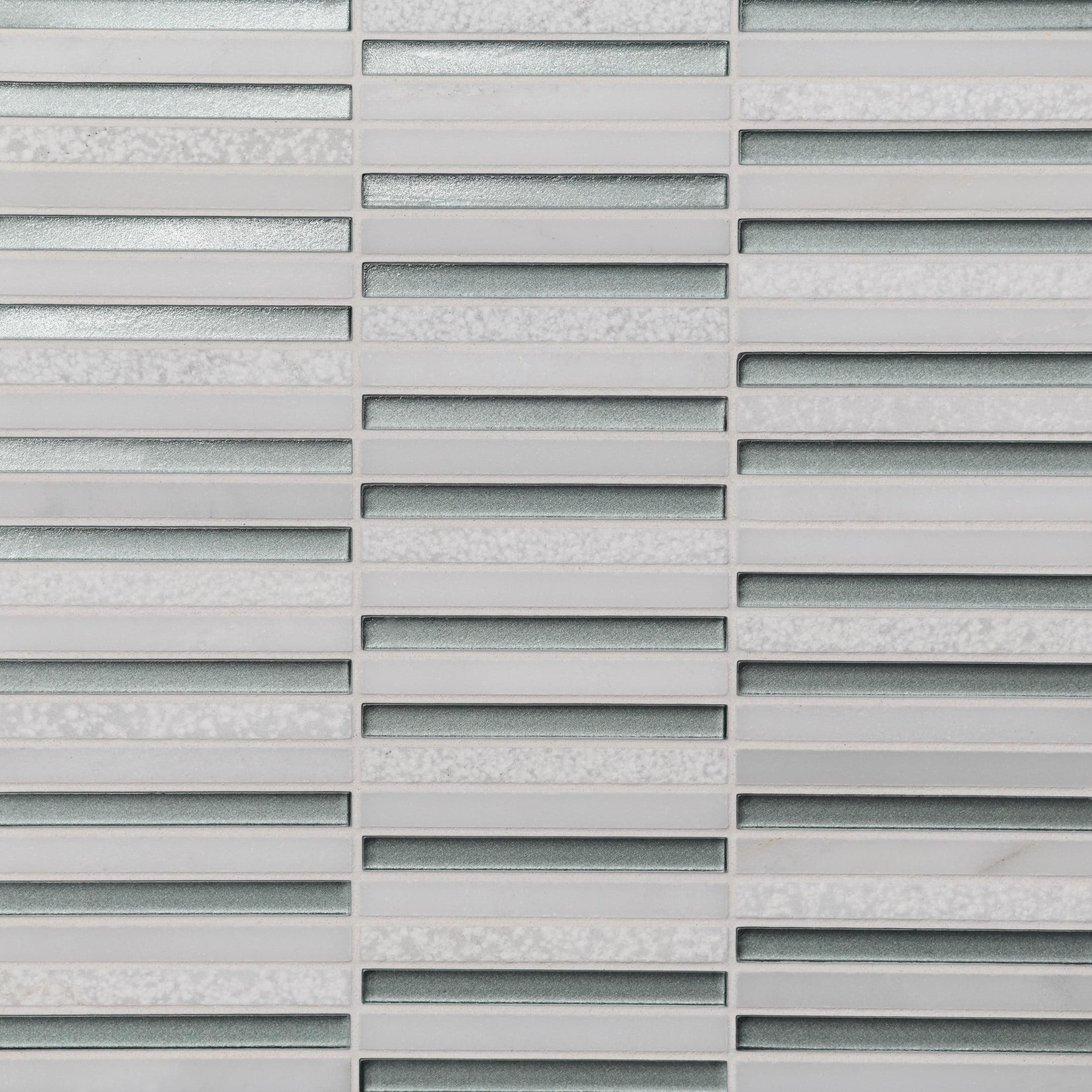 Kaikos 12" x 12" Glass Patterned Wall & Floor Tile