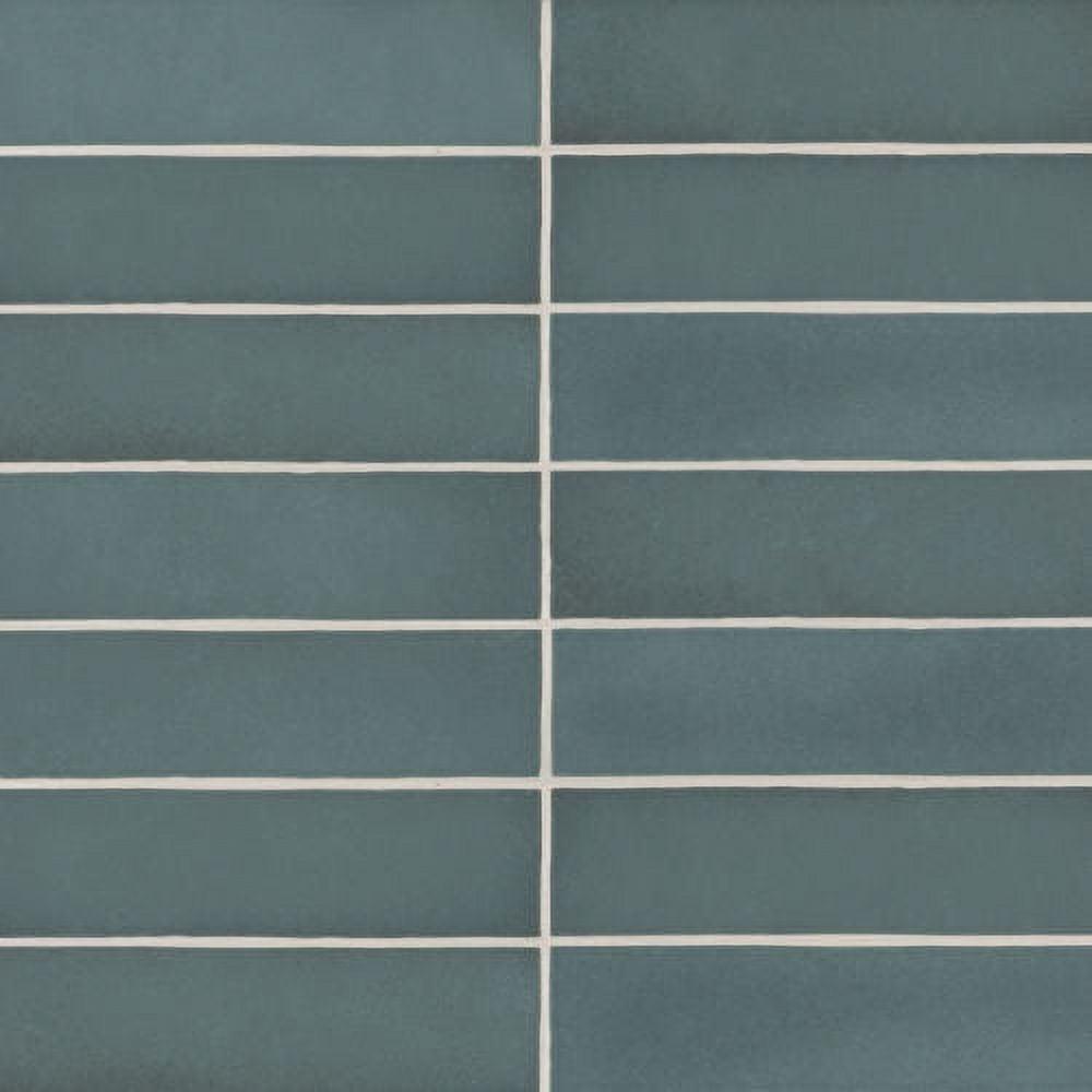 Makoto Arashi Blue Matte Ceramic Subway Wall Tile