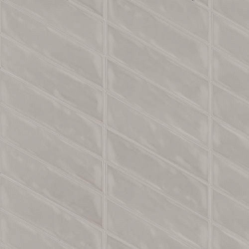 Bedrosians Sorrento Gloss Ceramic Tile 2.5" x 10", Right-Side, Fiore (18-Pack, 3.26 SF)
