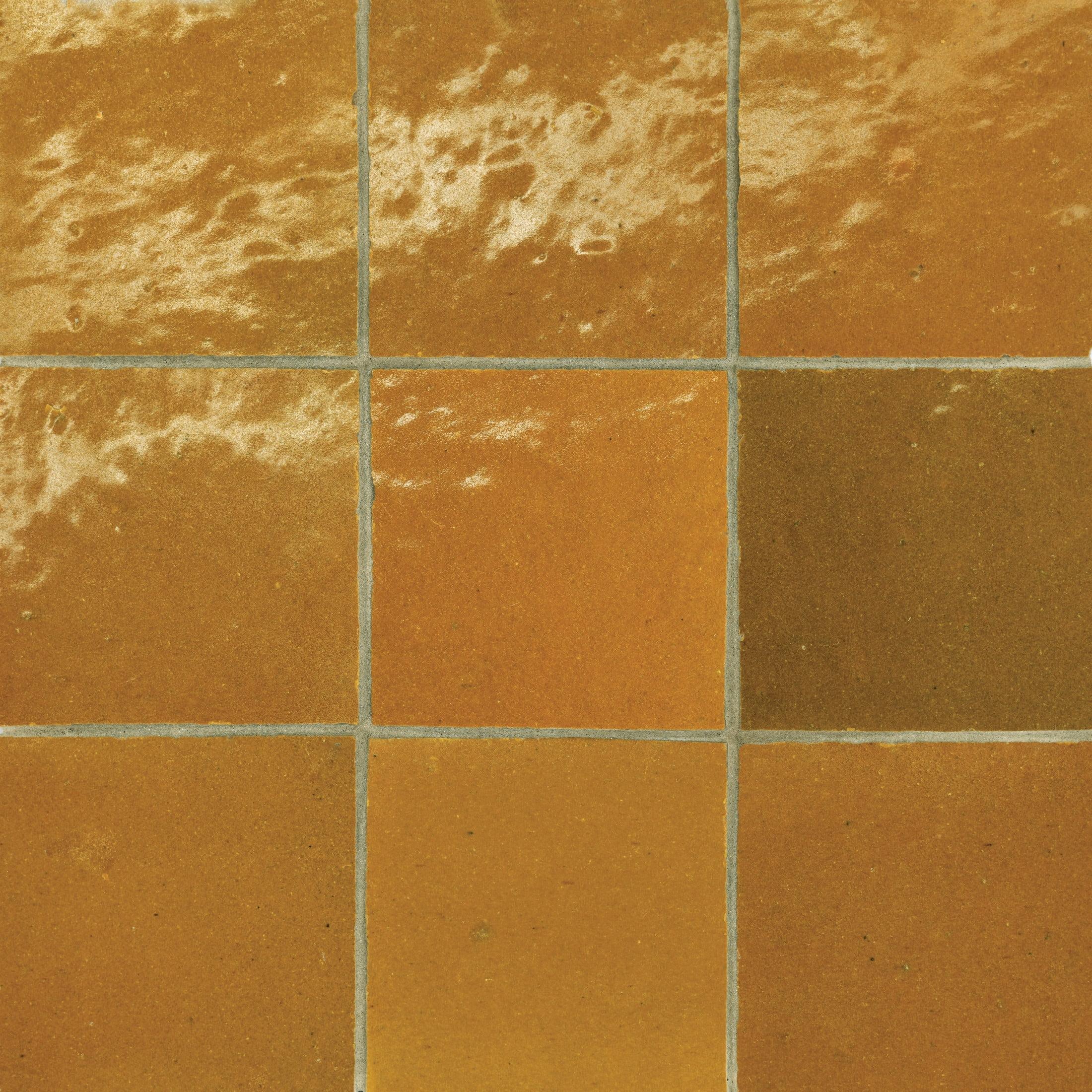 Zagora 4" x 4" Glossy Zellige Field Tile