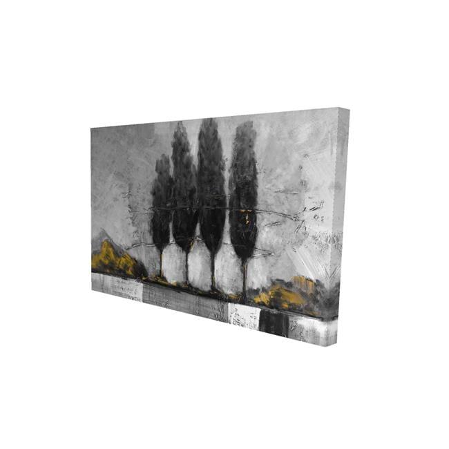 Begin Home Decor 2080-1218-LA78-1 12 x 18 in. Industrial Lanscape with Trees-Print on Canvas