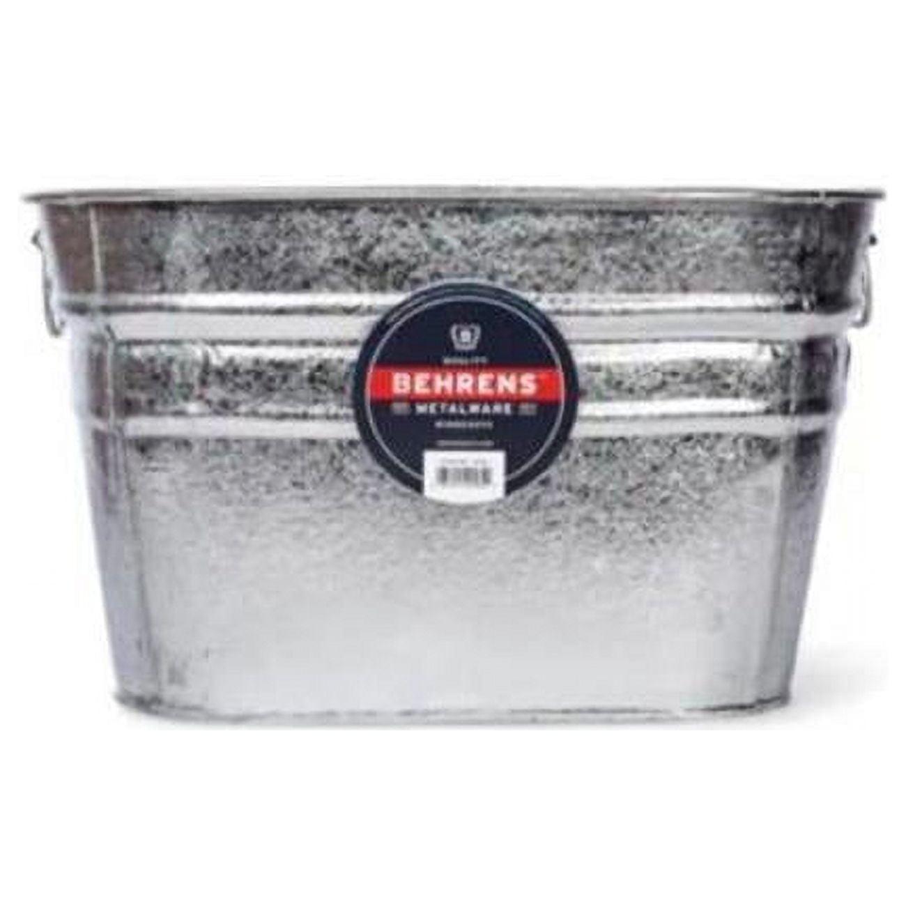 Behrens Manufacturing 17301 12 gal Hot Dipped Zinc Steel Square Tub