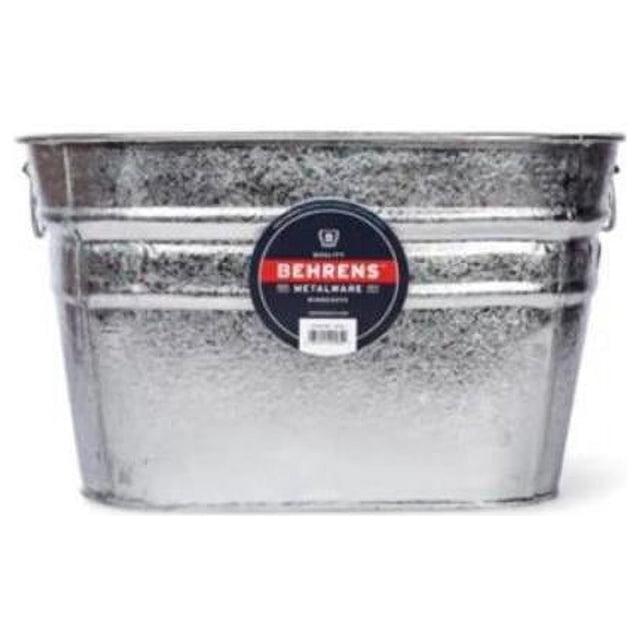 Behrens Manufacturing 17301 12 gal Hot Dipped Zinc Steel Square Tub