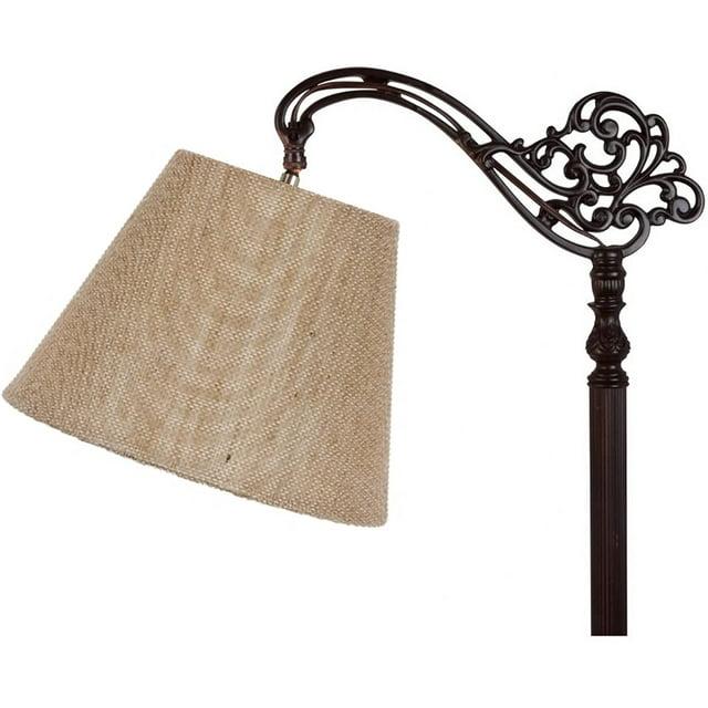 Beige Burlap 8 Inch Empire Lampshade with Uno Fitter