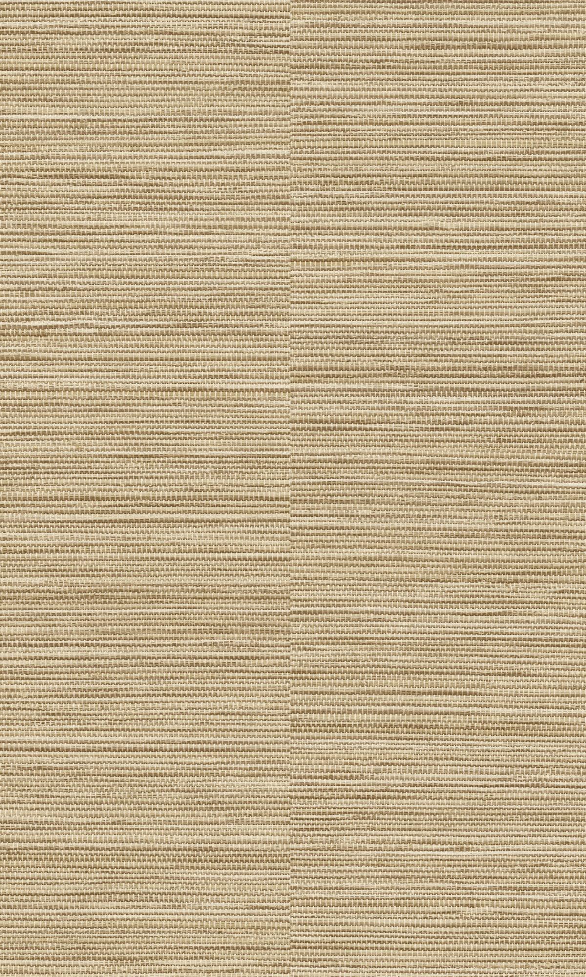 Beige Textured Grasscloth Effect Non-Pasted Wallpaper