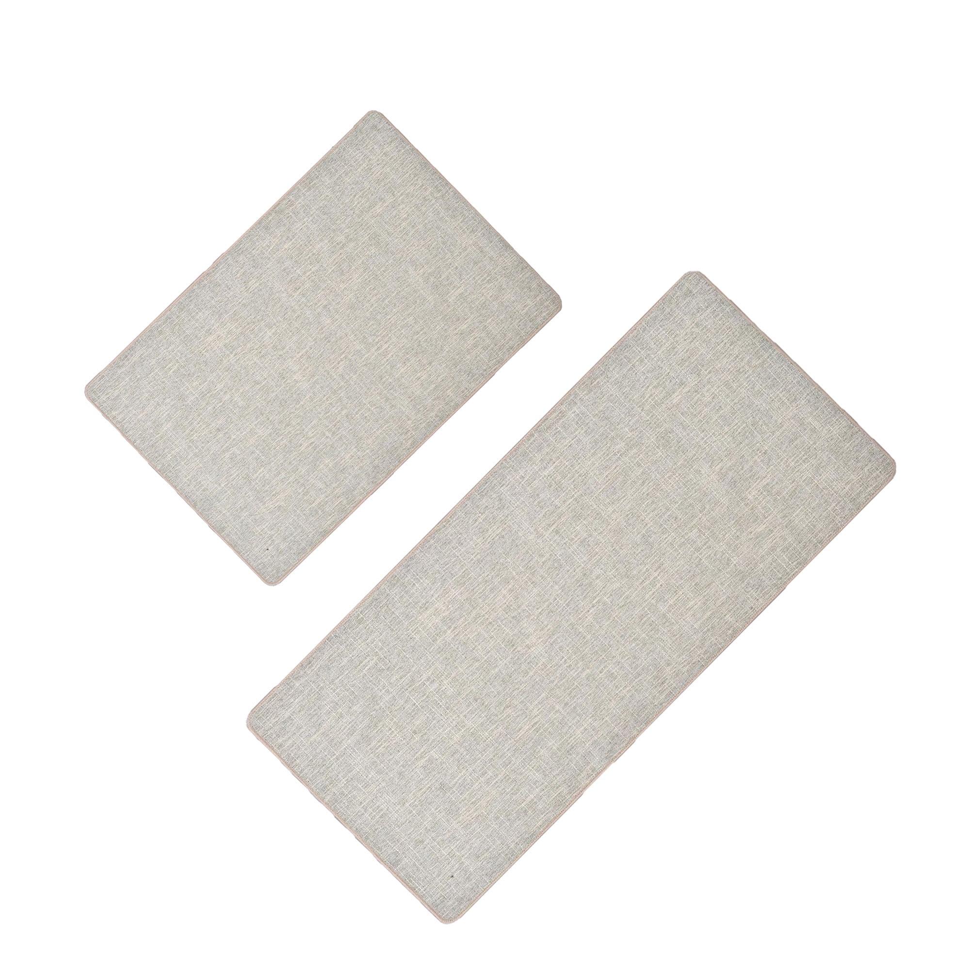 Evideco Multi-Size Woven-Effect Kitchen Runner Mats, Non-Slip, Low Profile, Universal Fit, 32"/47"L x 18"W