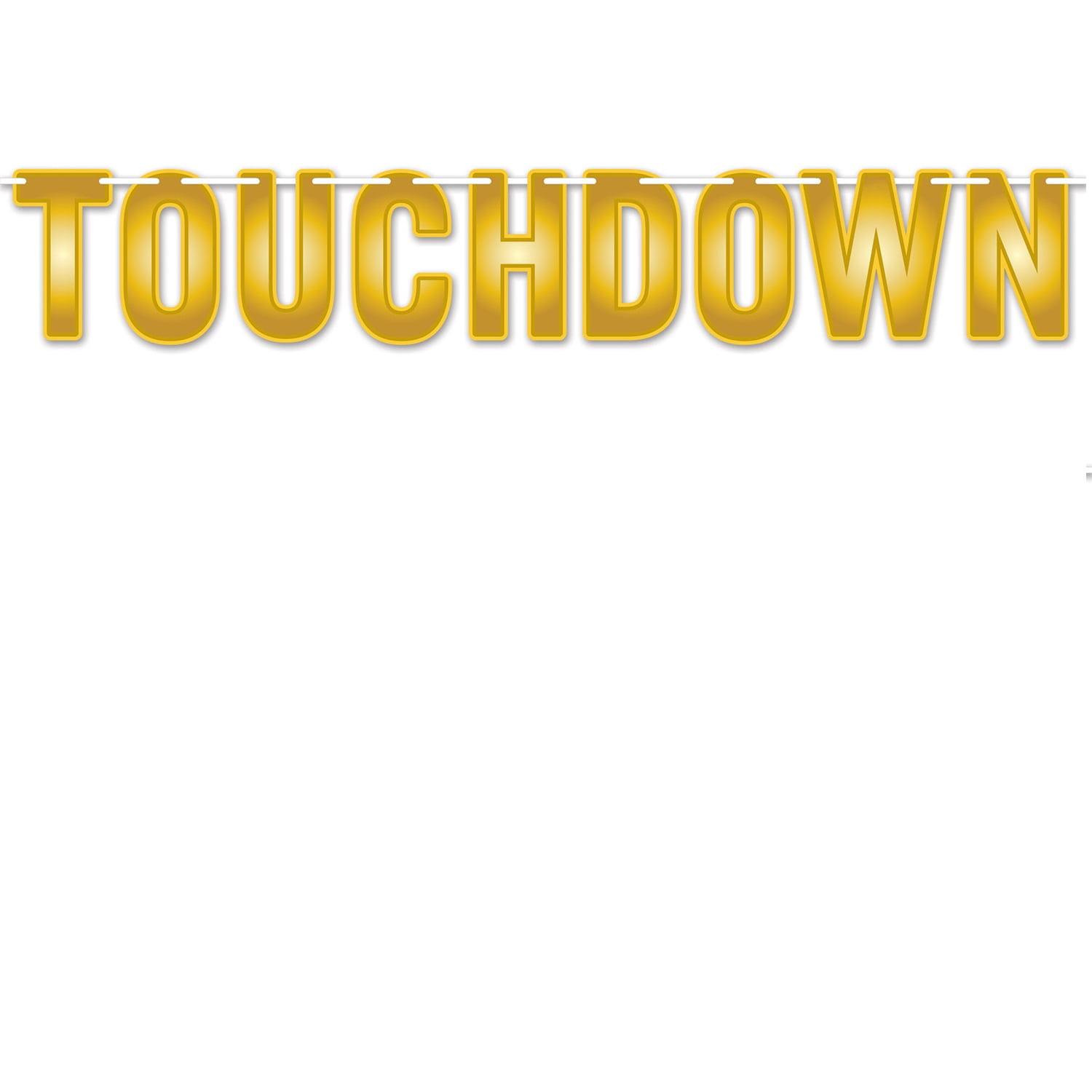 Beistle 12 Counts Gold and Yellow Touchdown Celebration Streamer 6'