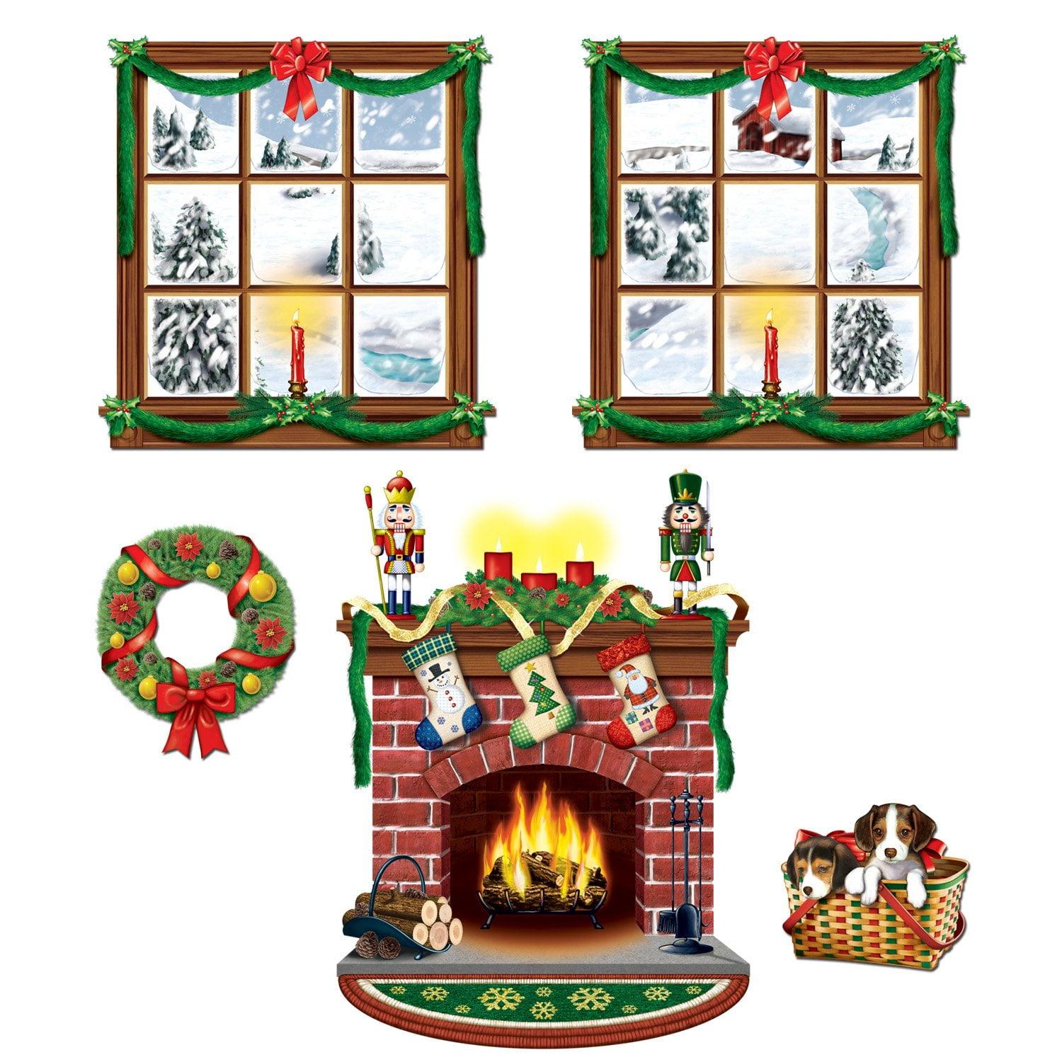 Beistle Indoor Christmas Decor Props, 15"-49", (5/Pkg) Multicolored