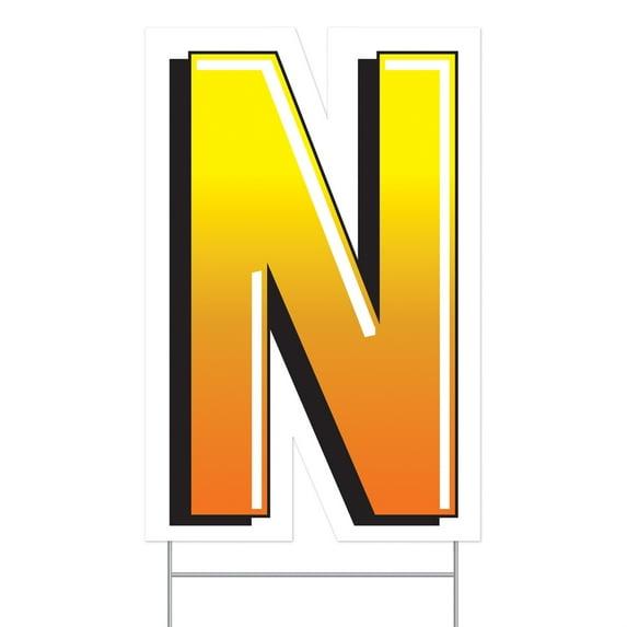 Beistle Plastic  N  Yard Sign, 18", (1/Pkg) Multicolored