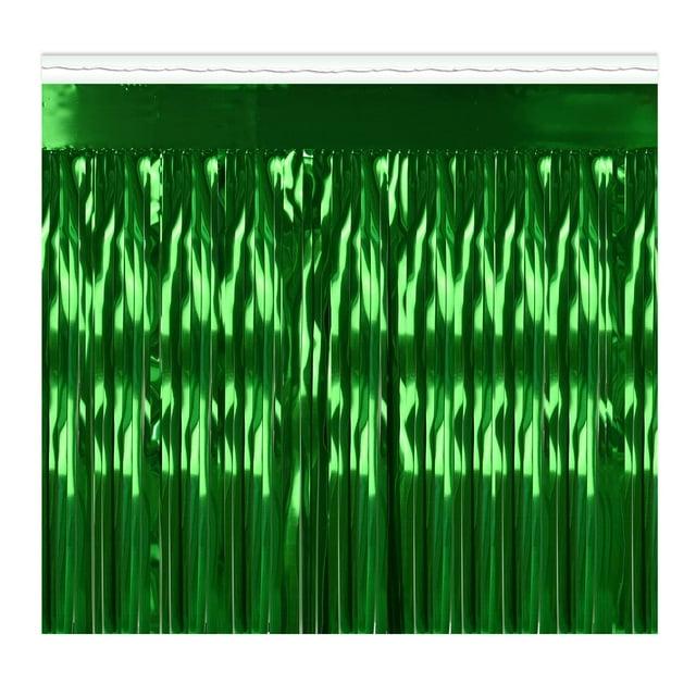 Beistle Green Metallic Plastic Fringe Drape Banner For Parade Floats Happy St Patrick‚Äôs Day Mardi Gras Decorations Tinsel Curtain Photo Booth Prop Backdrop Birthday Party Supplies