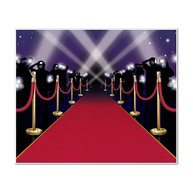 Beistle Red Carpet Insta-Mural Photo Op, 5' x 6', (1/Pkg) Multicolored
