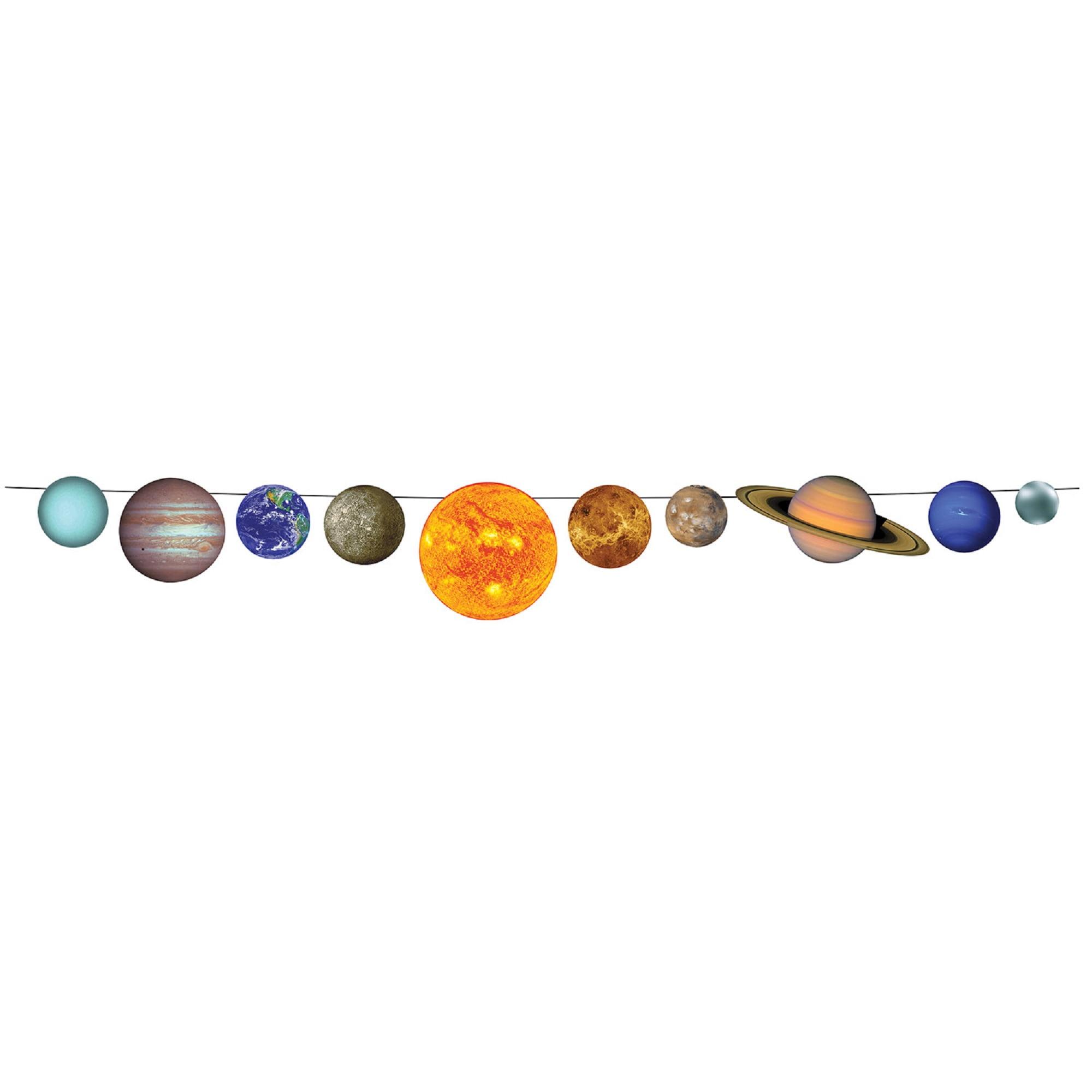 Beistle Set of 12 Solar System 10-Planet Design Streamer 8’