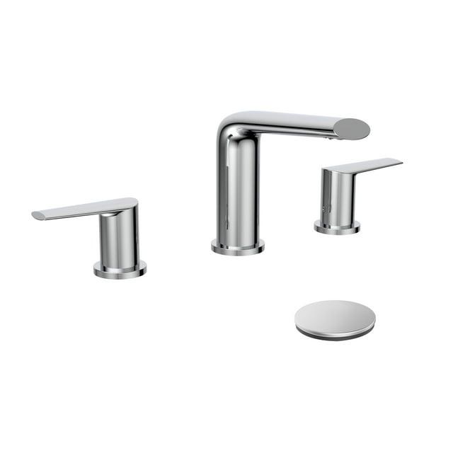 Belanger OPA79CCP Two-Handle Widespread Bathroom Faucet with Drain Assembly, Polished Chrome