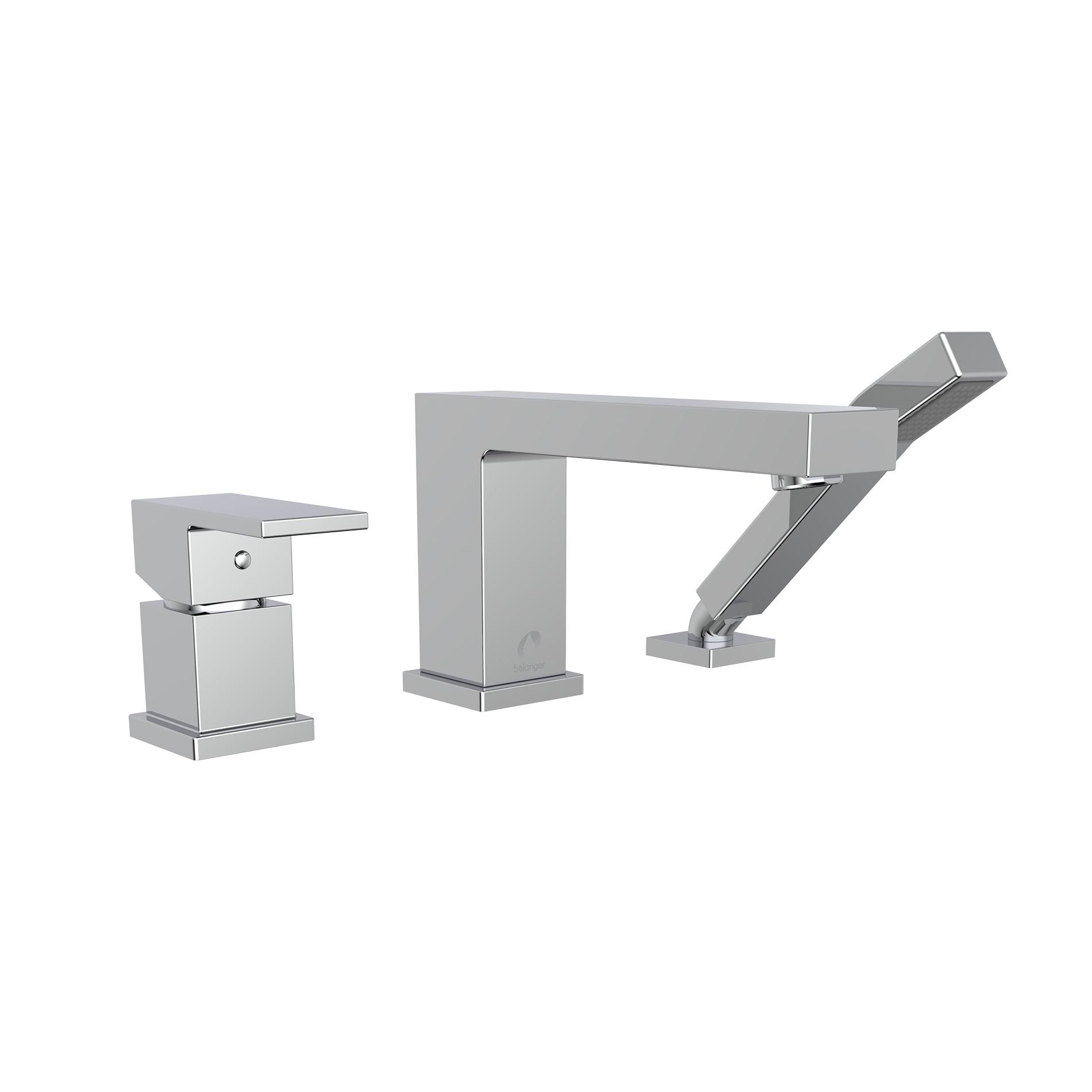 Quadrato Deck Tub Filler with Diverter