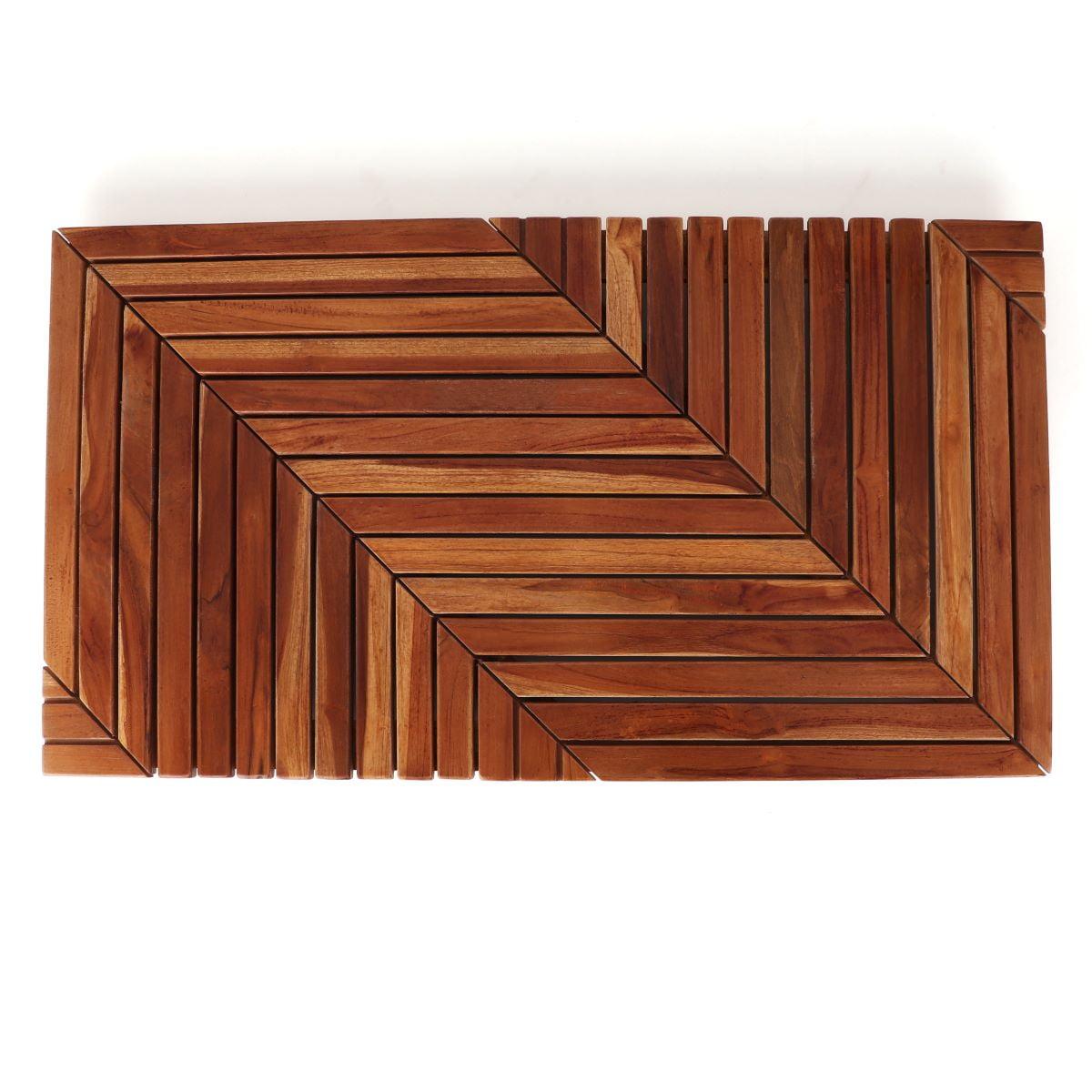 Niveau Teak Wood Non-Slip Indoor/Outdoor Shower Mat