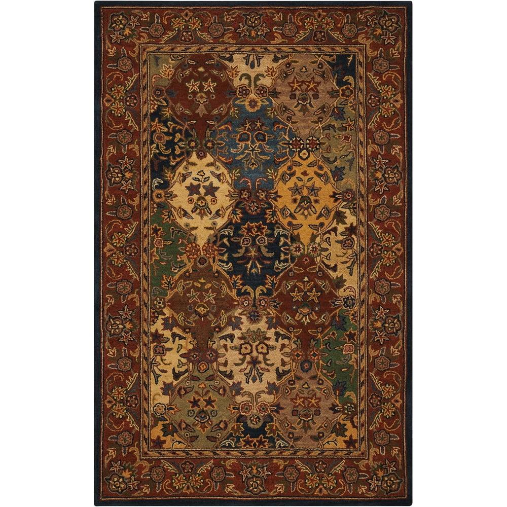 Garnet Lapis Multicolor Hand-Tufted Wool 5' x 8' Area Rug