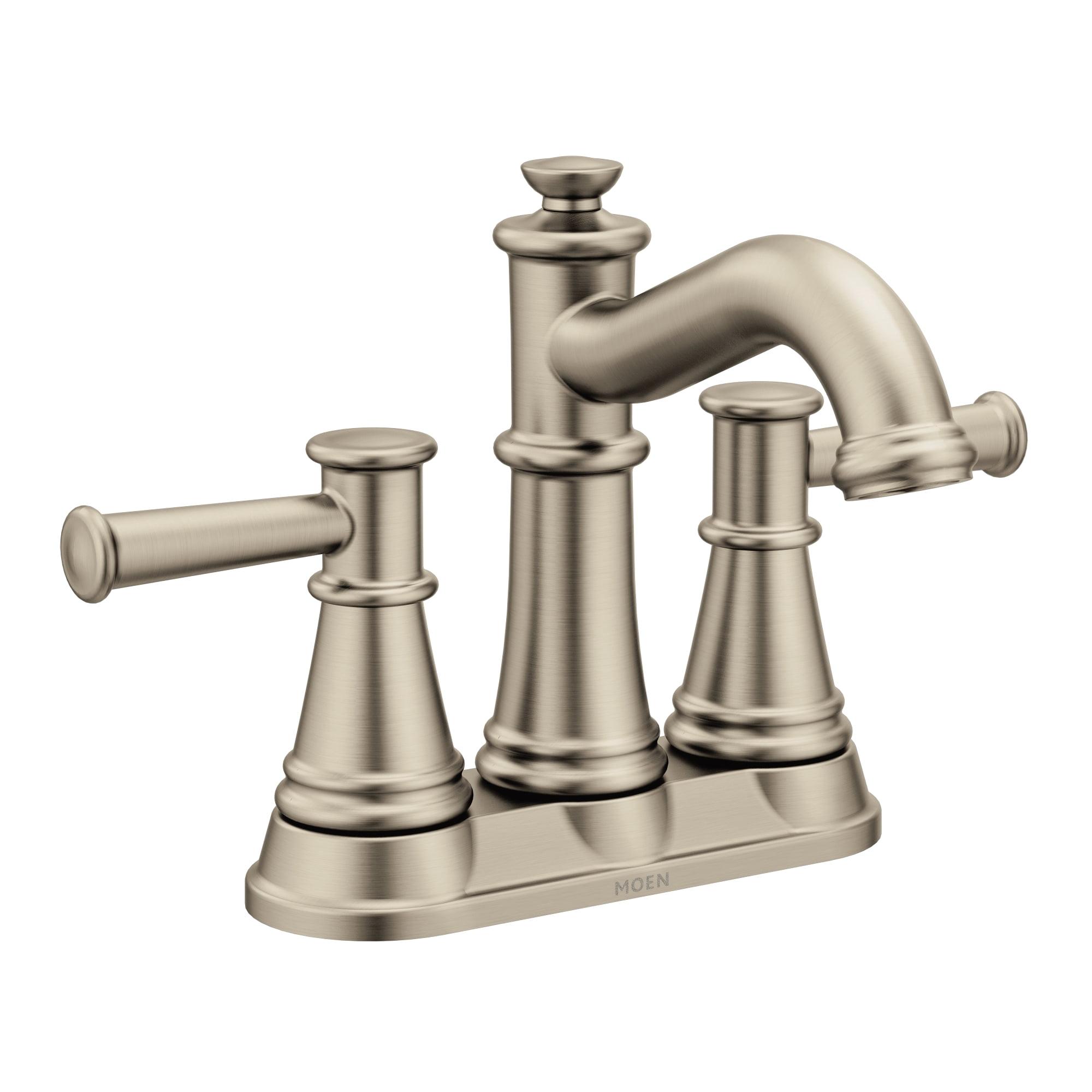 Traditional Polished Nickel 6'' Centerset Bathroom Faucet