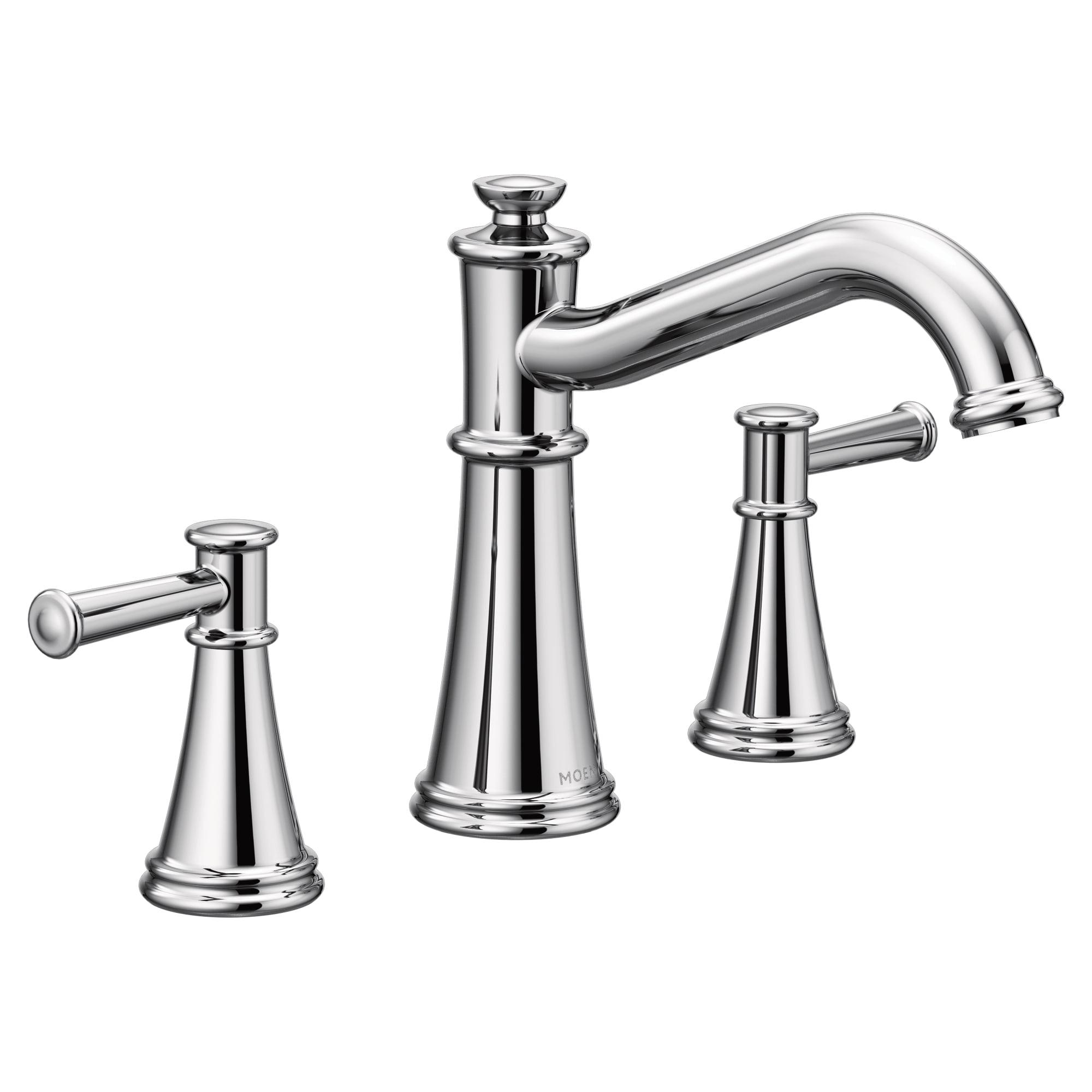 Moen Belfield Double Handle Deck-Mounted Roman Tub Faucet Trim Kit, Valve Required