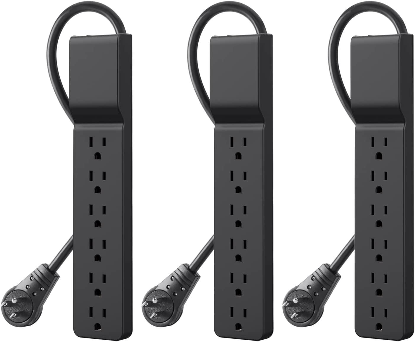 Belkin BE106000-04-BLK 6-Outlet Home/Office Surge Protector 4 ft Cord - Black