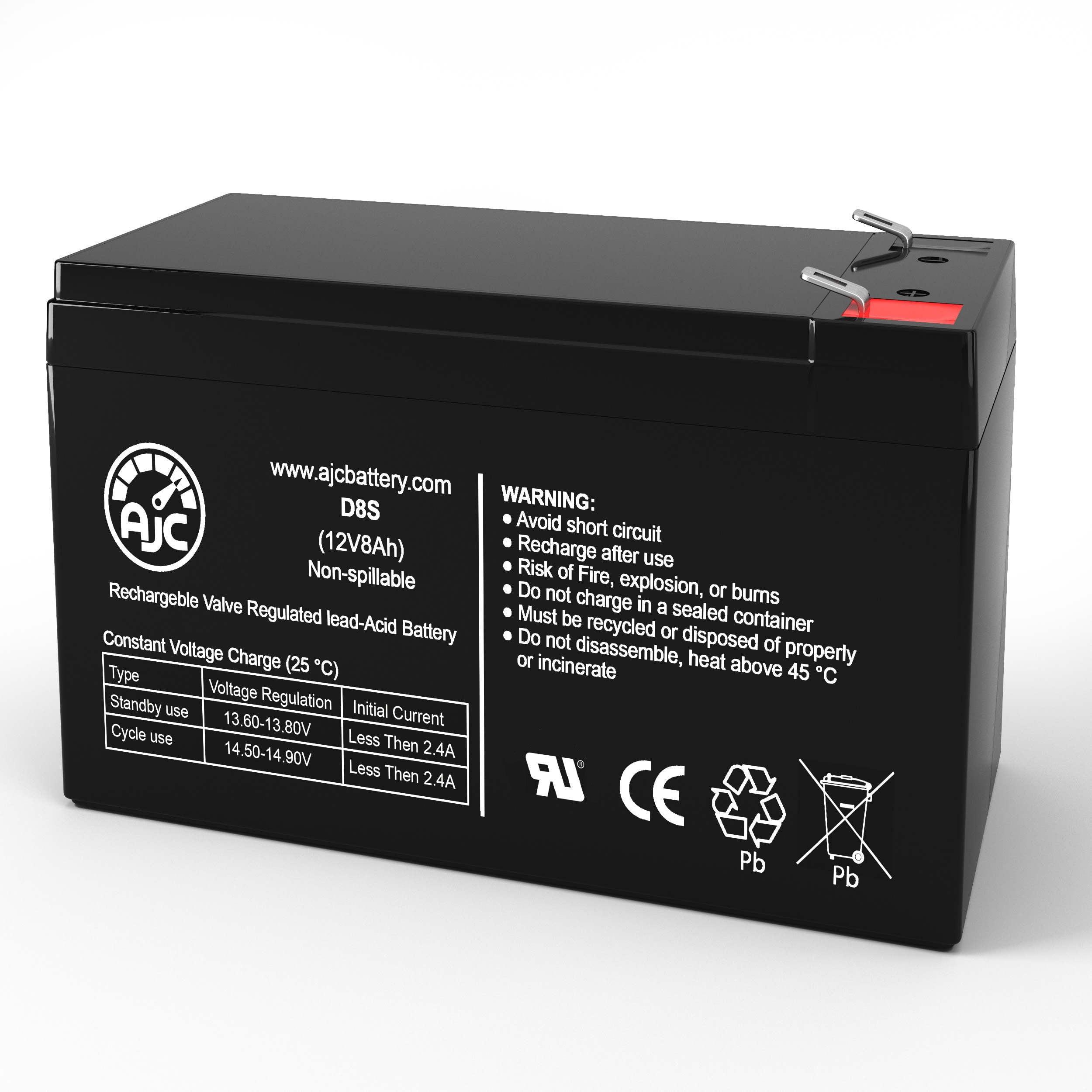 AJC 12V 8Ah UPS Battery with F2 Terminals