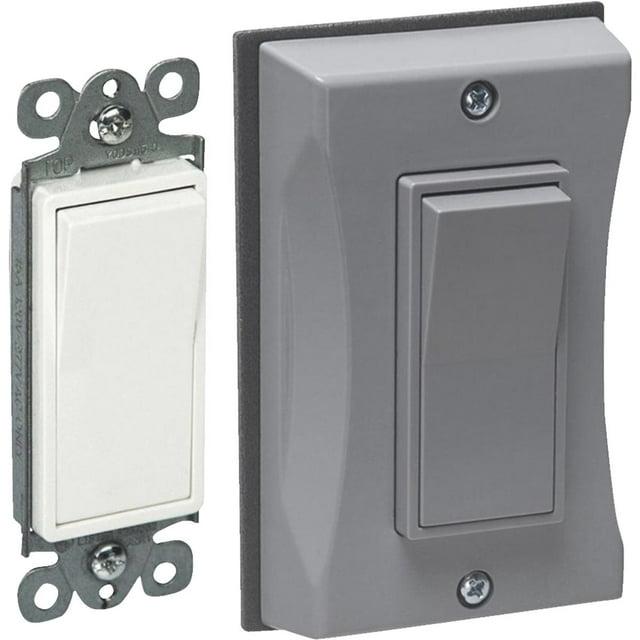 Bell 1g Gy Wp Cvr & Switch 5122-0