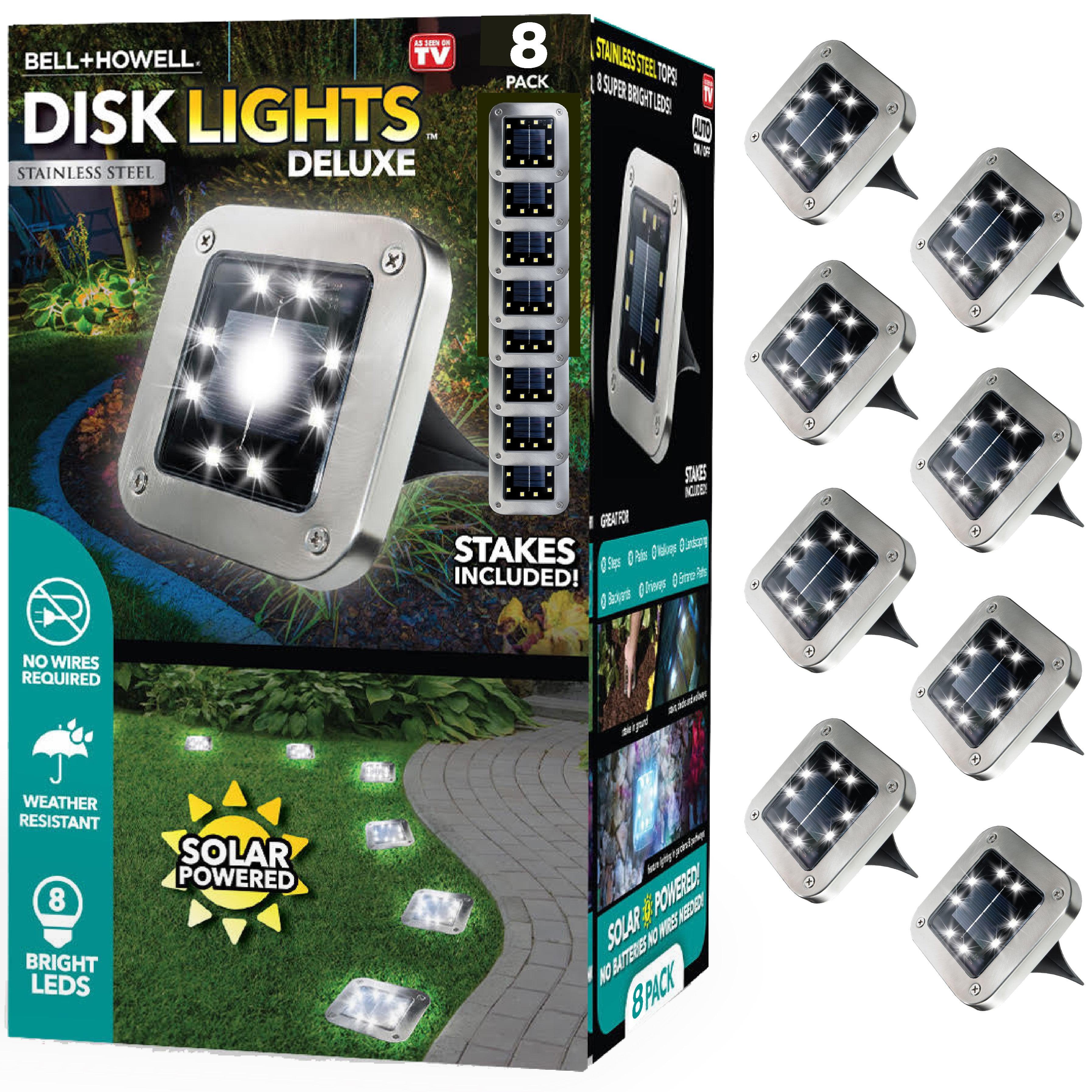 Stainless Steel Solar Powered LED Pathway Light Pack