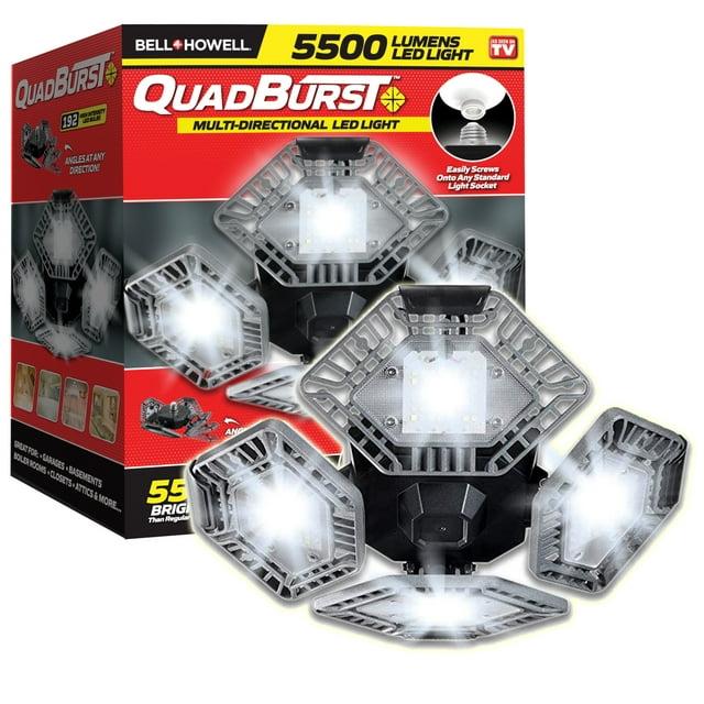 Bell+Howell Quadburst 5500 Lumens Multi Directional Ceiling Light with 4 Adjustable Panels