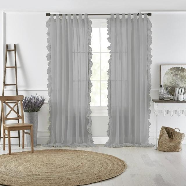 Ophelia & Co. Guyette 100% Cotton Semi Sheer Single Curtain Panel Single Panel