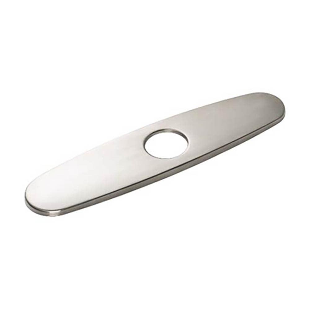 Brushed Nickel Stainless Steel Faucet Deck Plate