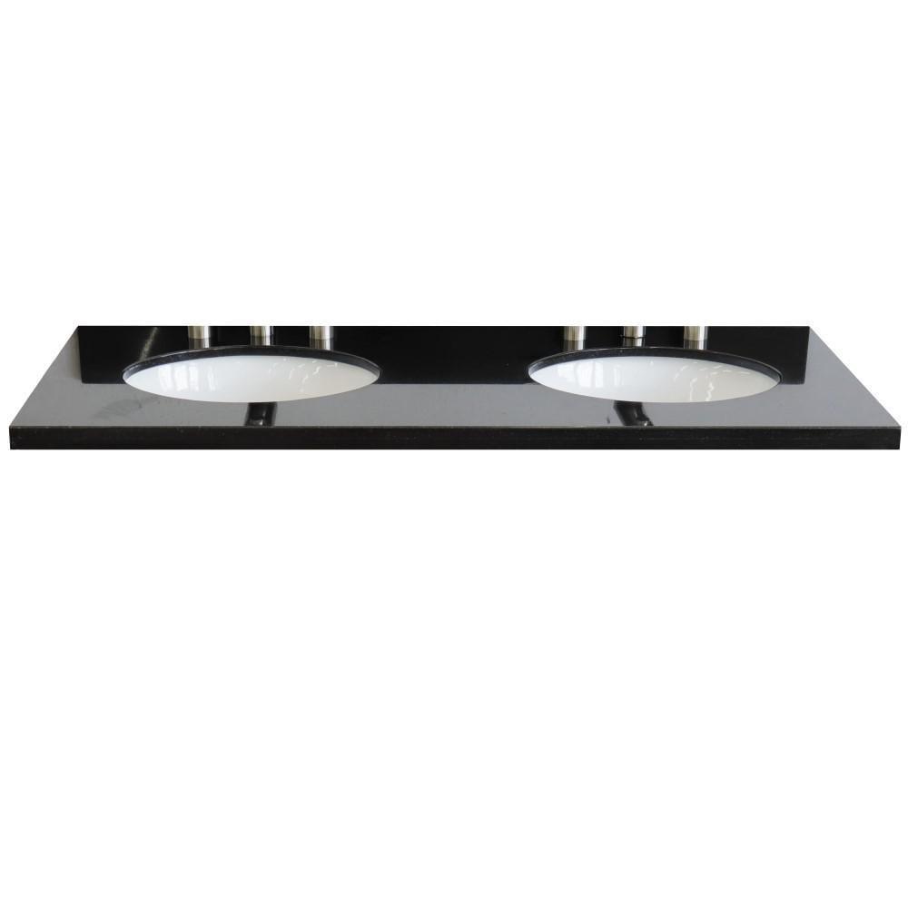 Bellaterra Home 49'' Granite Double Bathroom Vanity Top with Sink